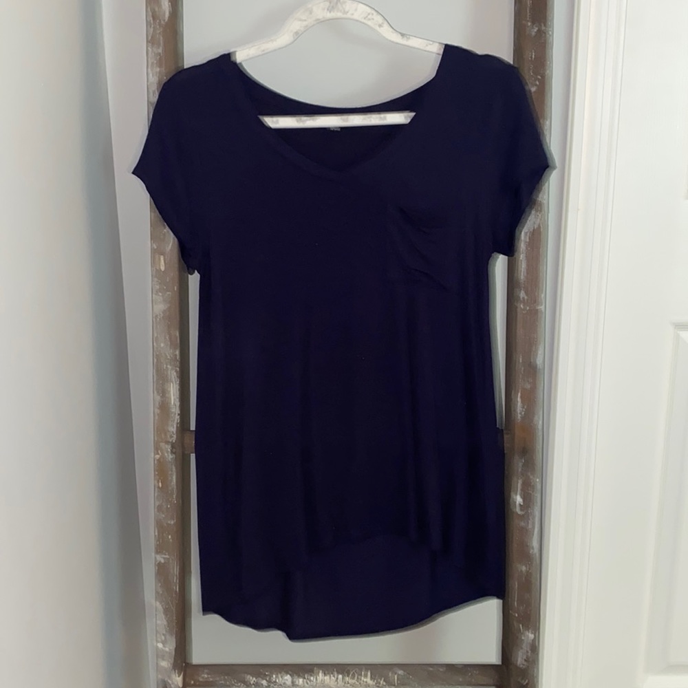 Cable & Gauge Navy V-Neck T-shirt